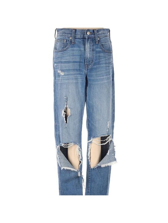 Madewell Denim - Madewell The Perfect Vintage Jean Light Wash Distressed High Rise Size 25